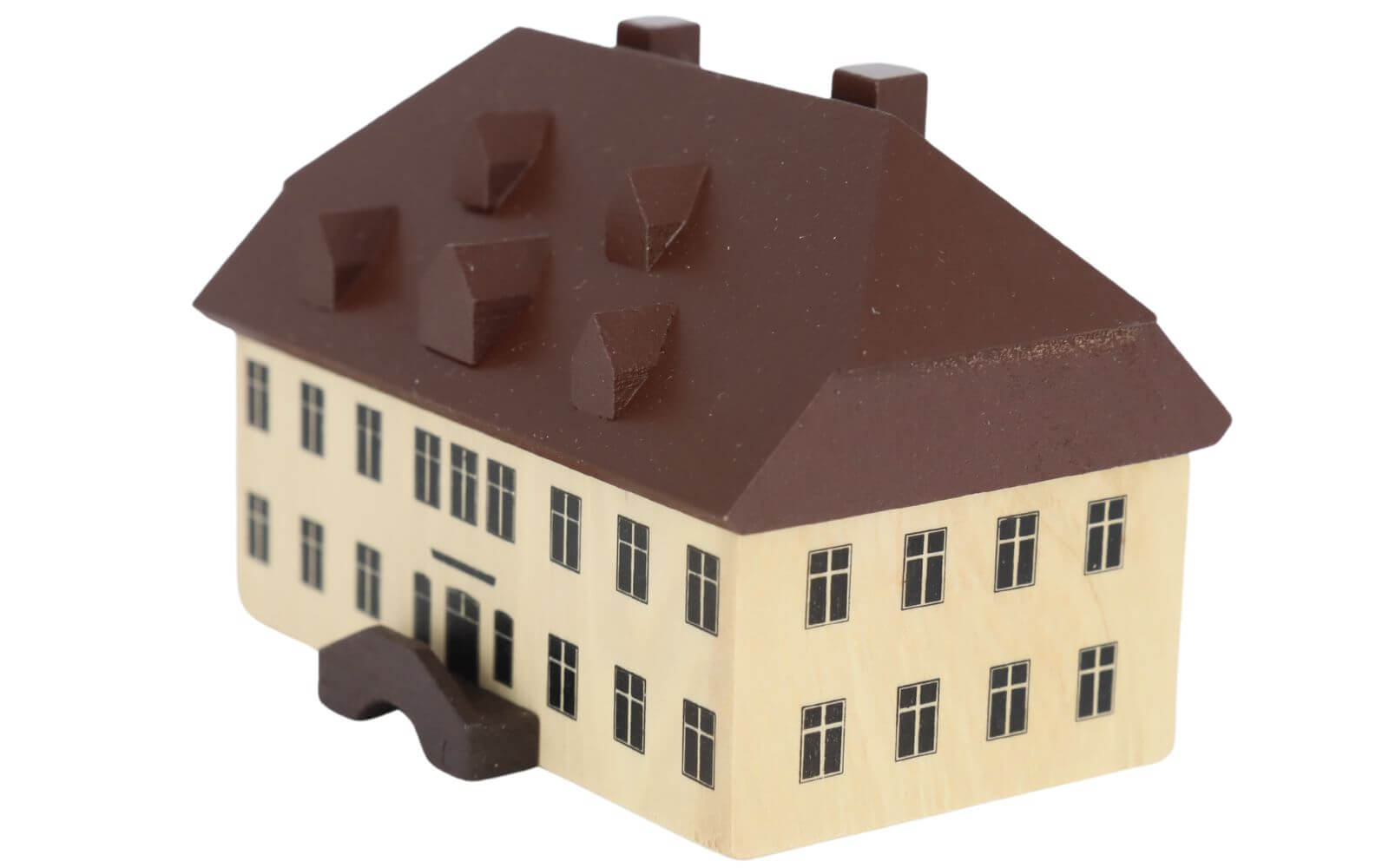 Miniature - Old school in Seiffen, 6 cm, natural by toy maker Günther_3