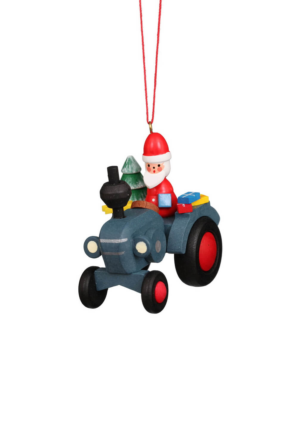 Christmas tree decoration tractor with Santa Claus, 1 piece by Christian Ulbricht