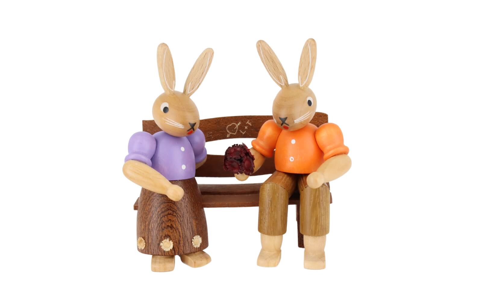 Pair of rabbits on a bench from Müller Kleinkunst_1