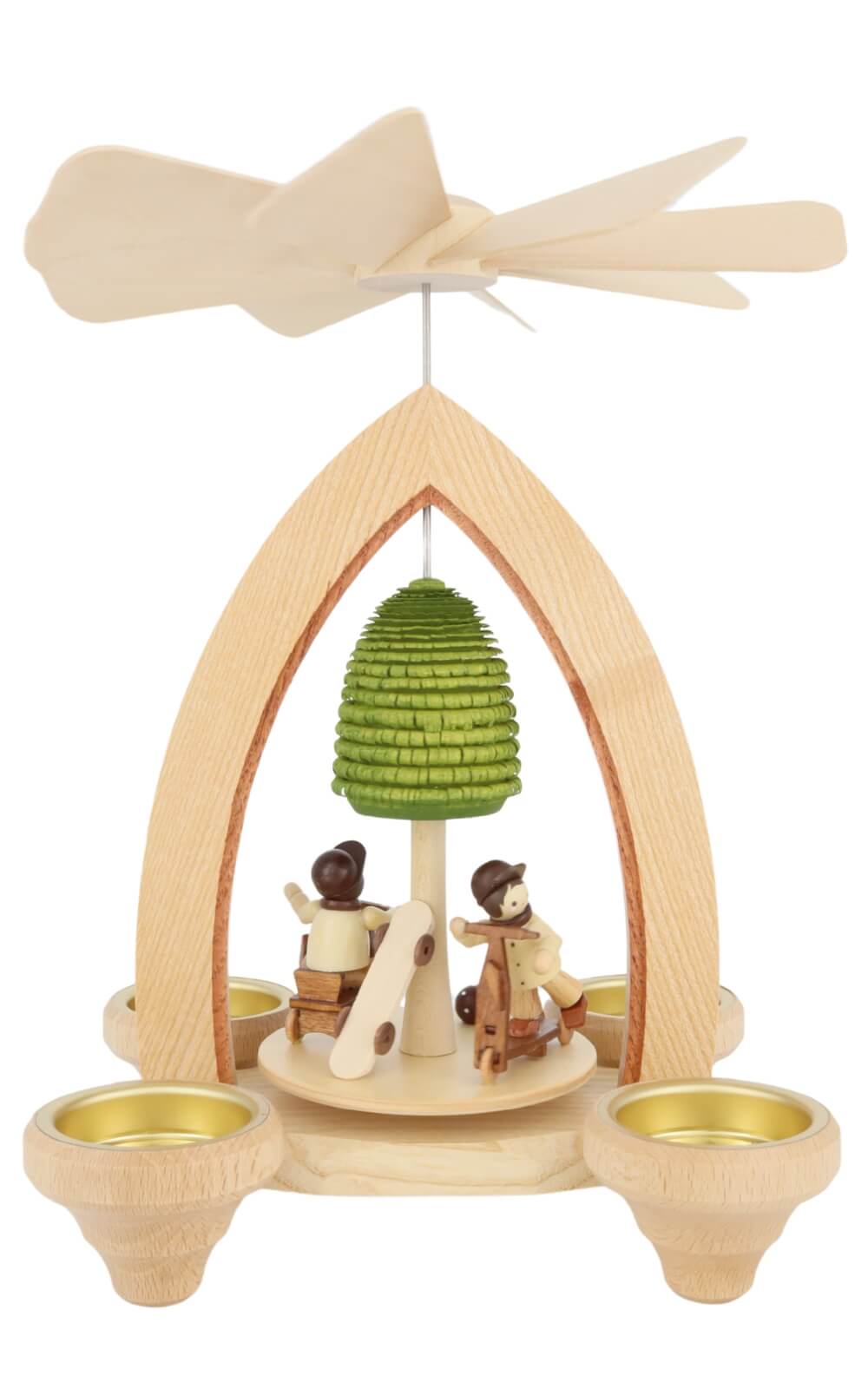 Tealight pyramid play meadow, 26 cm by Heinz Lorenz_1