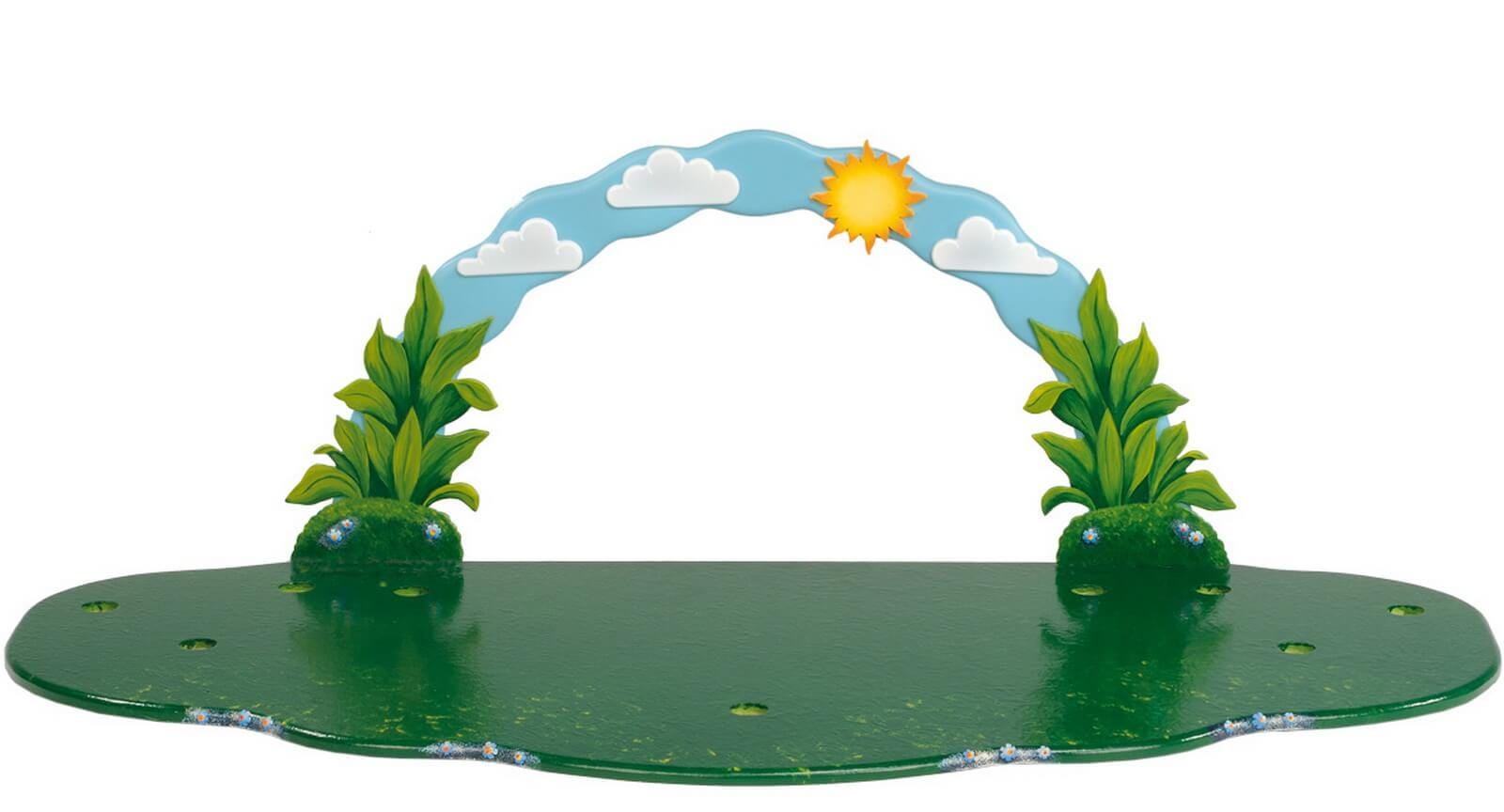Meadow with sky arch from Hubrig folk art