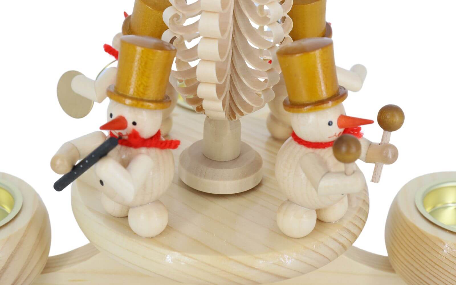 Advent candlestick with snowmen, for natural tealights, 23 cm by Ralf Zenker_3