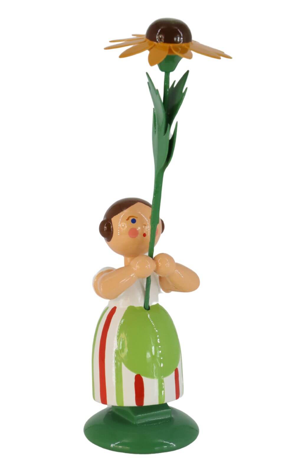 Flower girl with yellow sun hat, 12 cm by HODREWA Legler