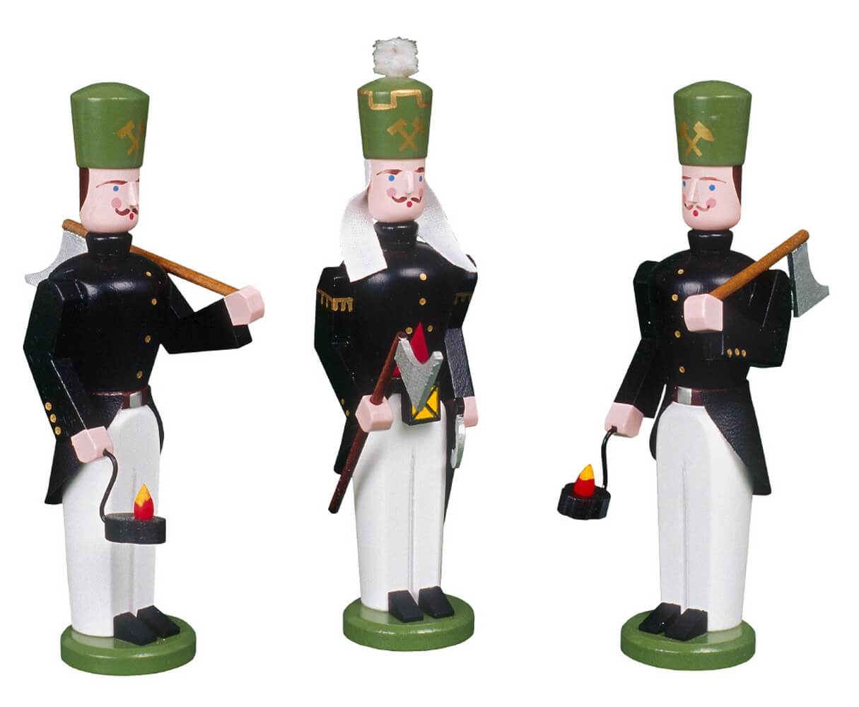 Miner's group with tools, 3-parts by Eckert