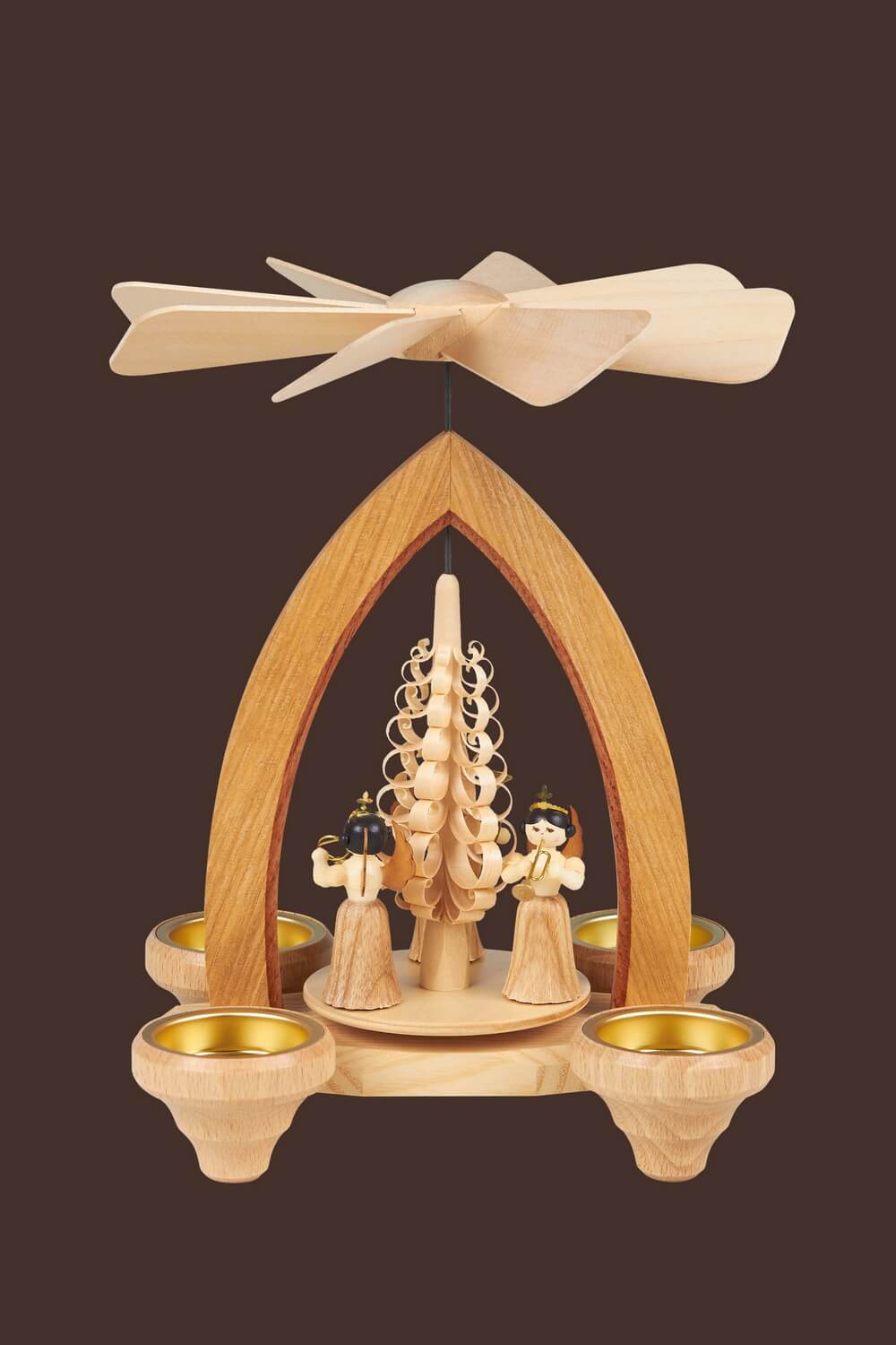 Tealight pyramid with folded rock angel, Heinz Lorenz Olbernhau/ Erzgebirge_Picture2