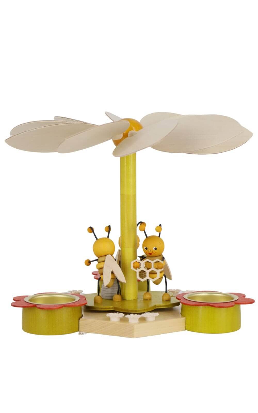 Tea light pyramid with bees, 19 cm by Volker Zenker_1