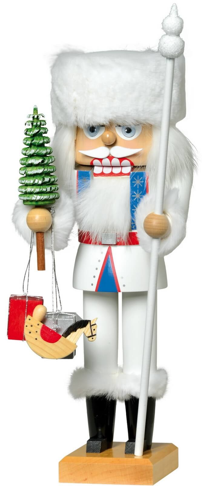 Nutcracker Russian Santa Claus, 27 cm, colored by KWO