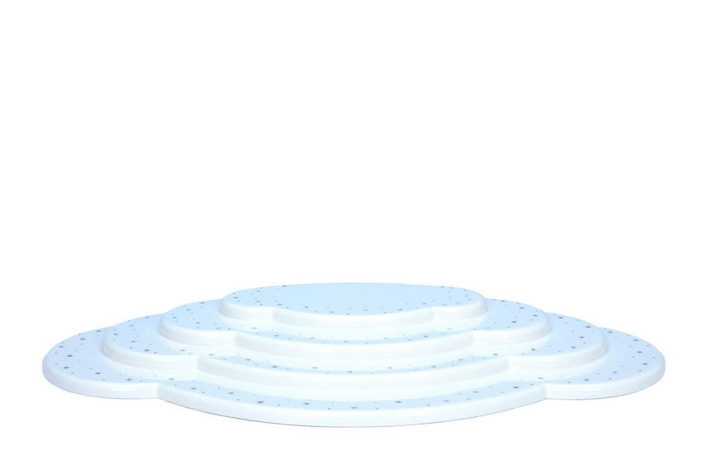 Cloud for Christmas angel, white, 4-tiered by Christian Ulbricht