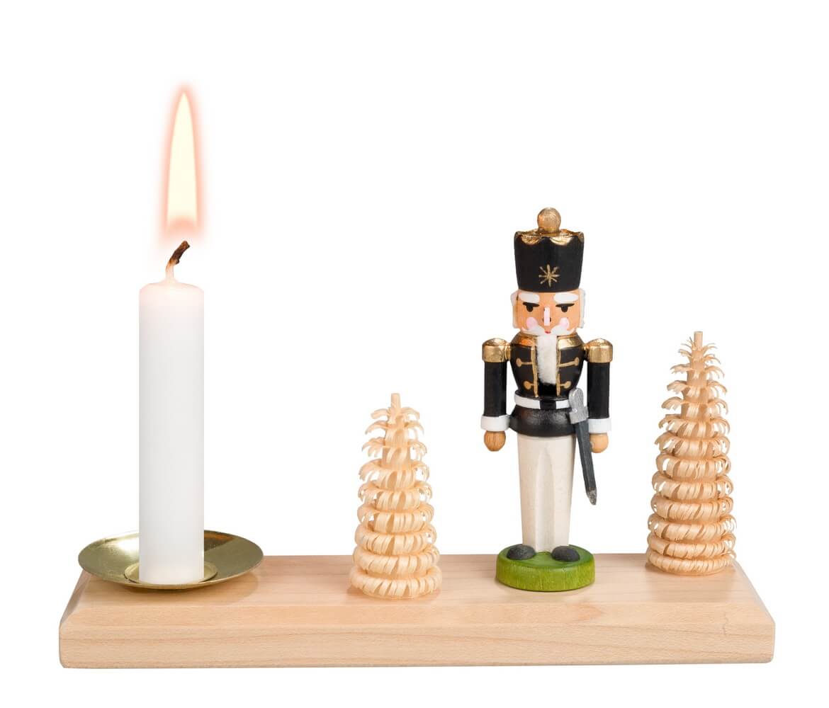Christmas candle holder Nutcracker King by SEIFFEN.COM
