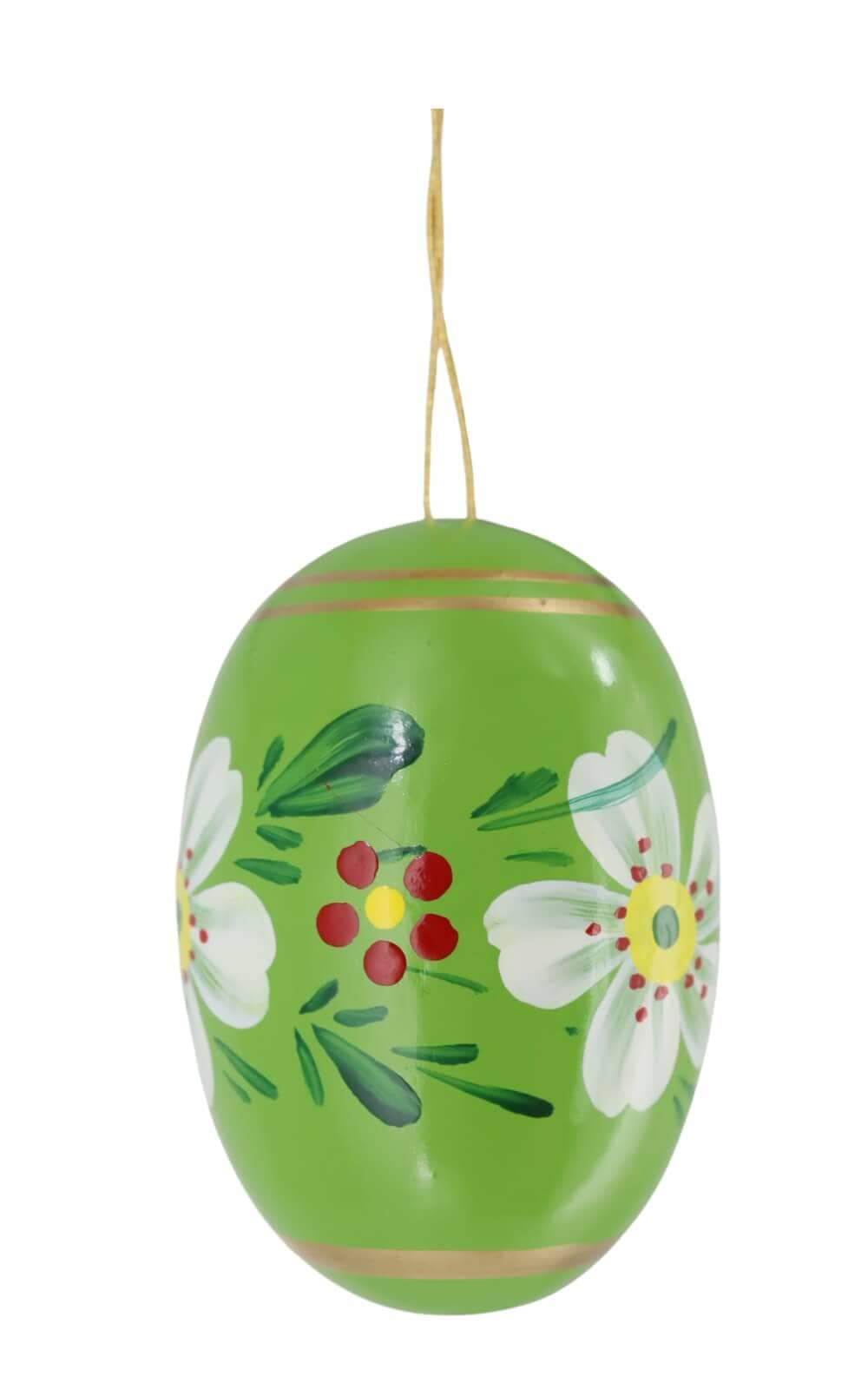 Easter egg green with flowers by Figurenland Uhlig GmbH