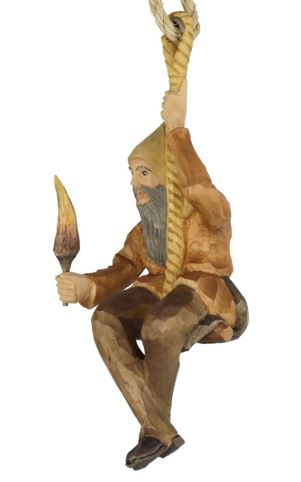 Rope ride, coloured, 50 cm, carved by Schnitzkunst aus dem Erzgebirge_1