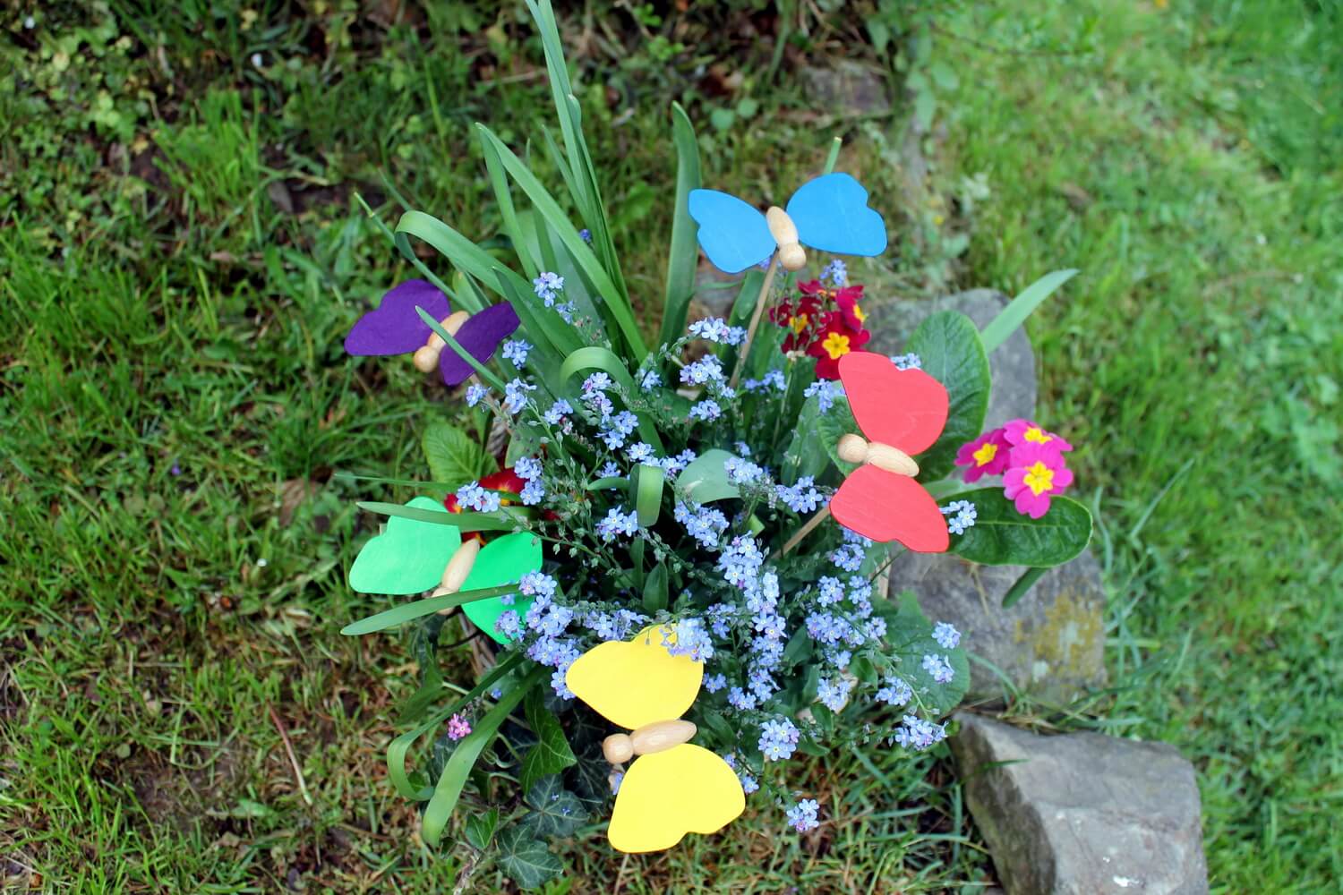 Flower Stick Butterflies, 5 pieces by Ebert GmbH_2