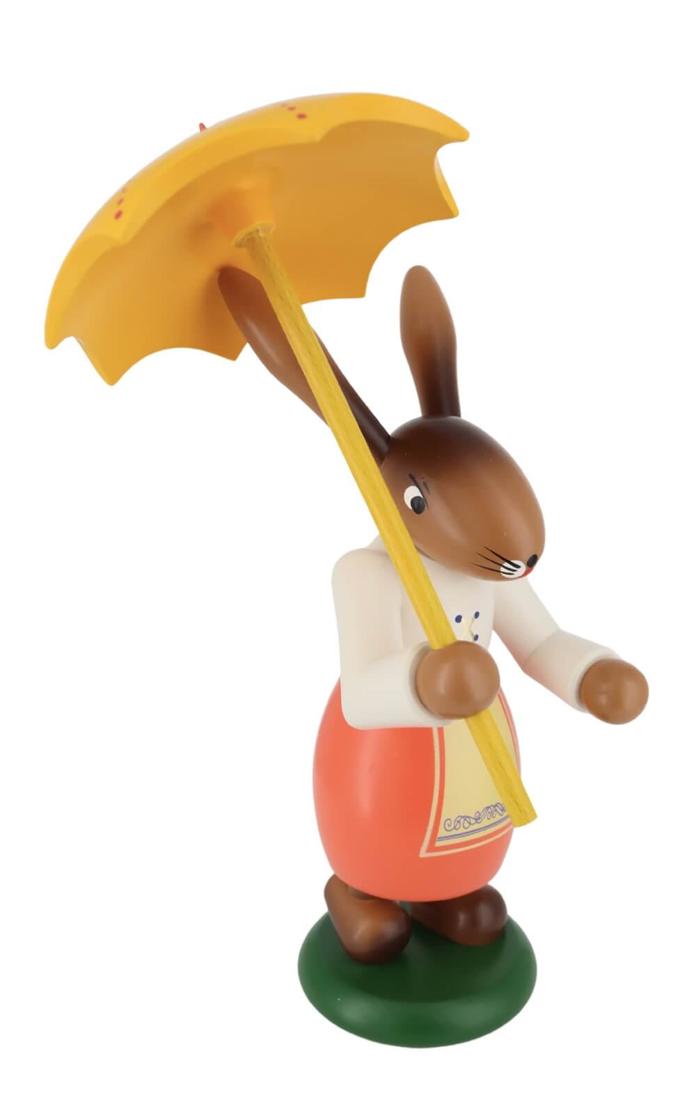 Easter bunny couple with walking stick and umbrella, 21 cm by SEIFFEN.COM_1
