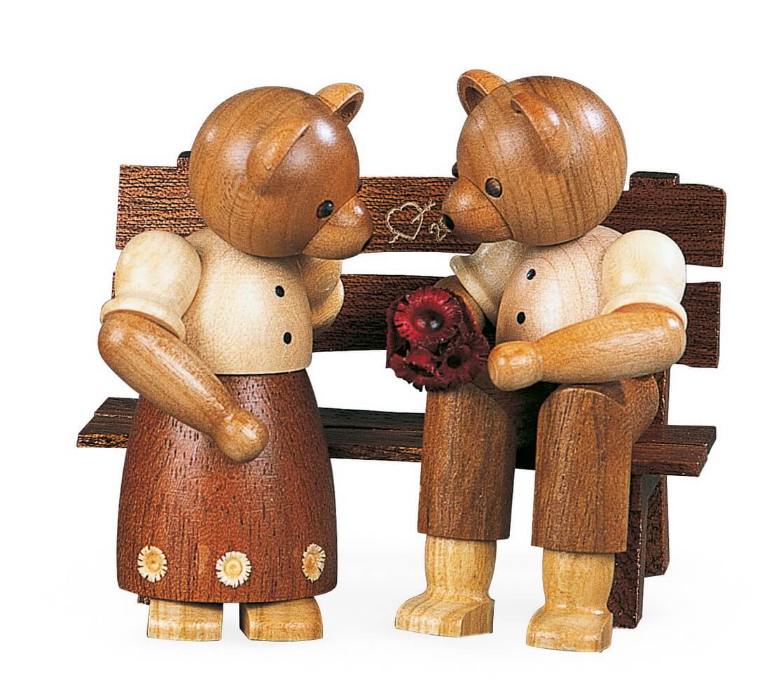 Teddy bears, 7 cm by Müller Kleinkunst