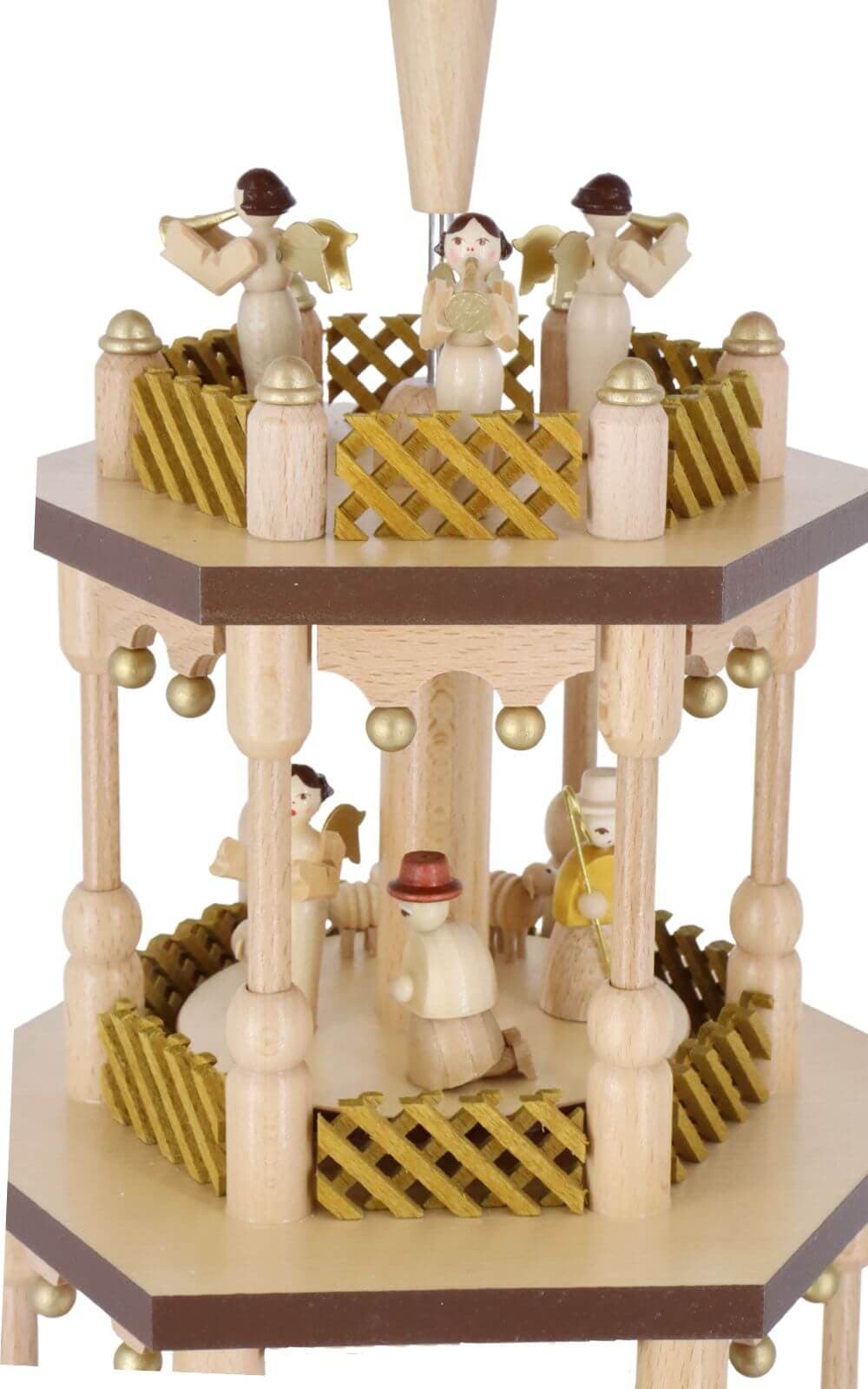 German Christmas Pyramid Nativity Scene, 5-Tier, 27.5 inch / 70 cm by Richard Glässer_2