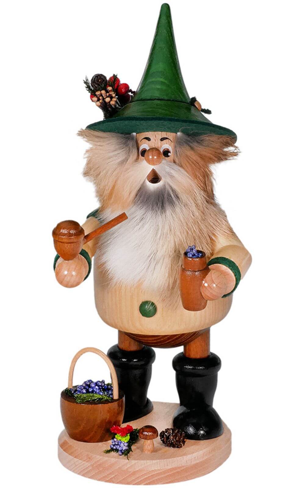Smoking gnome blueberry picker, 26 cm by DWU