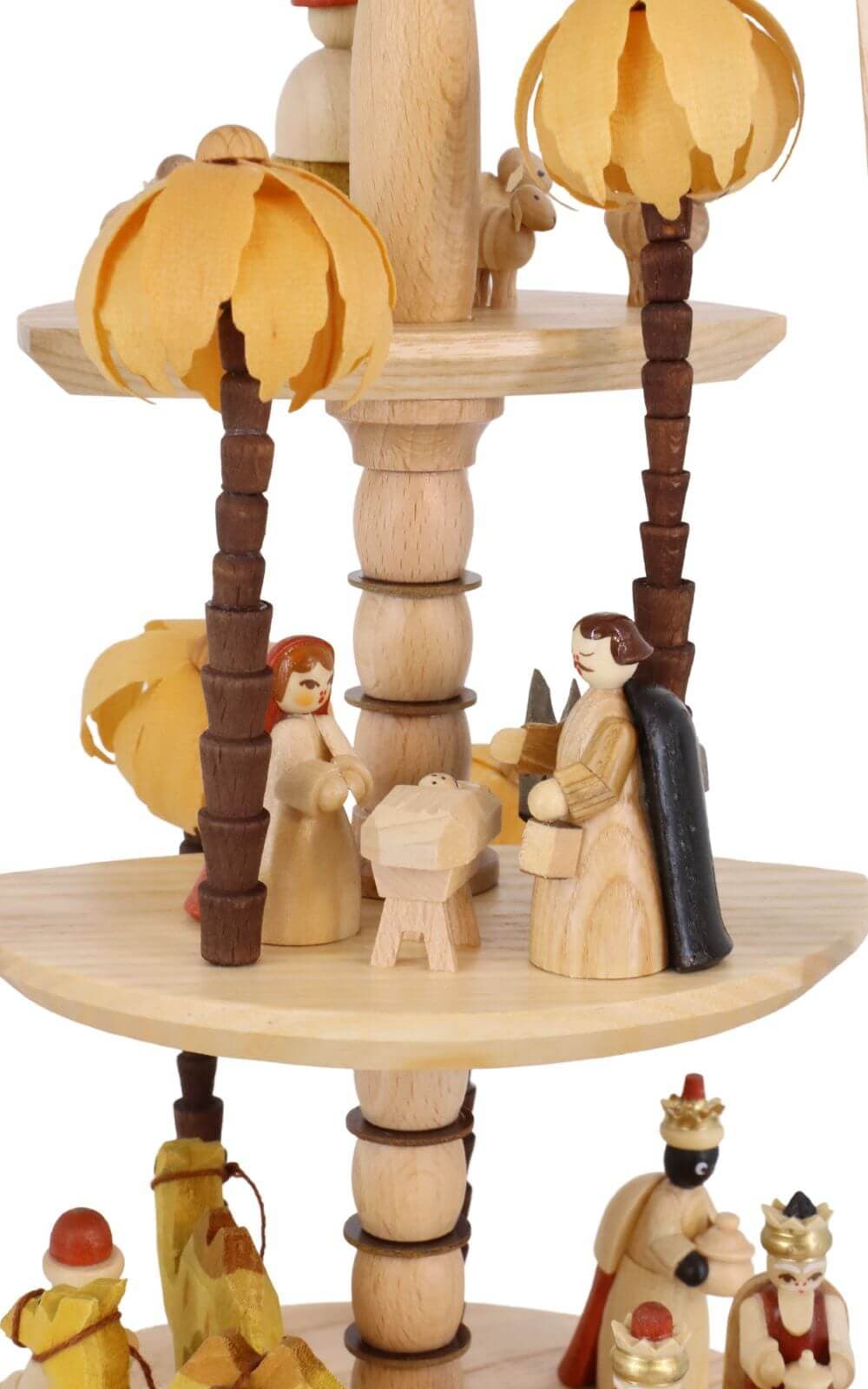 Christmas pyramid Nativity, 3 - tiered, natural, 40 cm by Richard Glässer_5