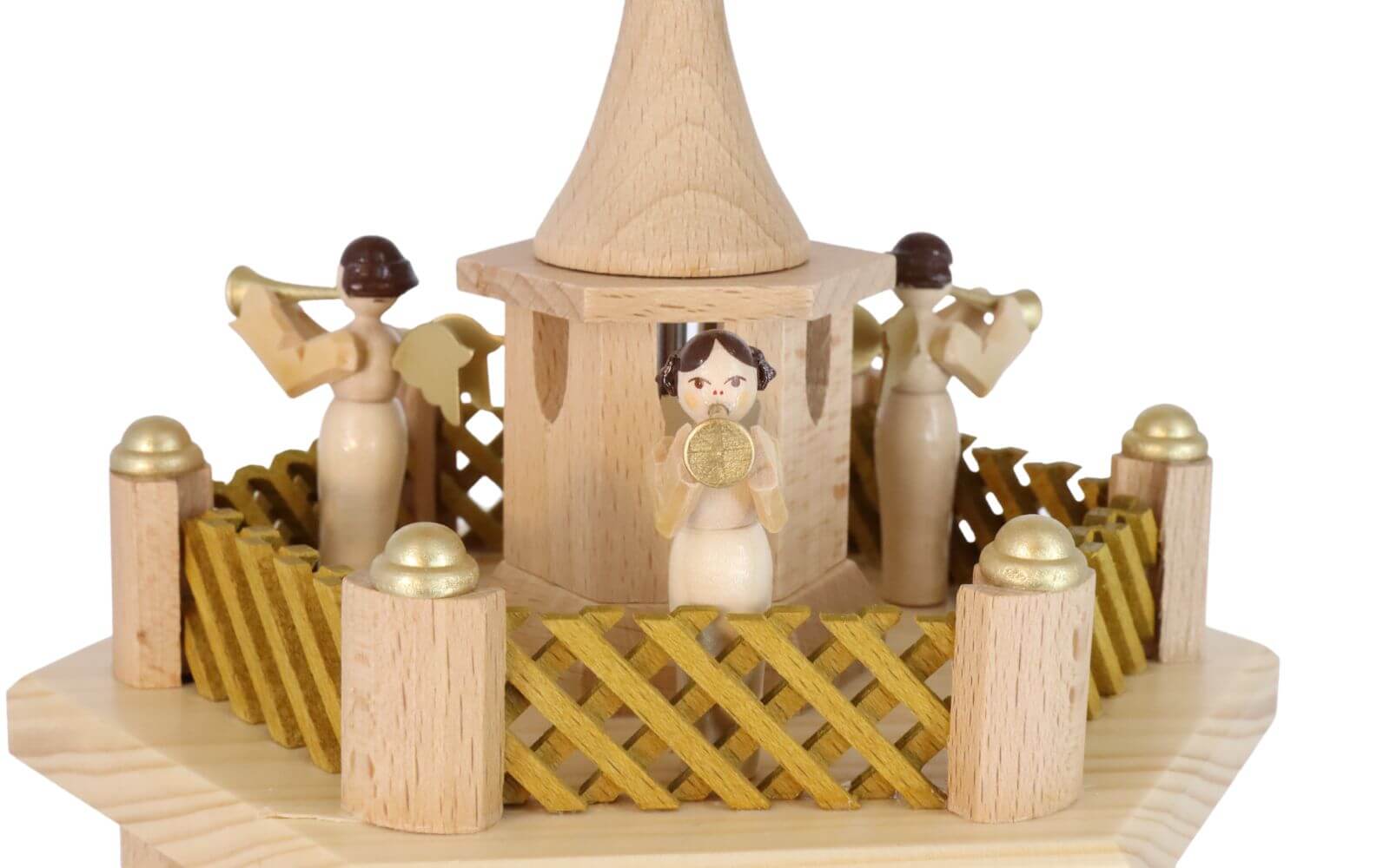 Christmas pyramid Christmas story with musical mechanism, 70 cm, natural by Richard Glässer_6