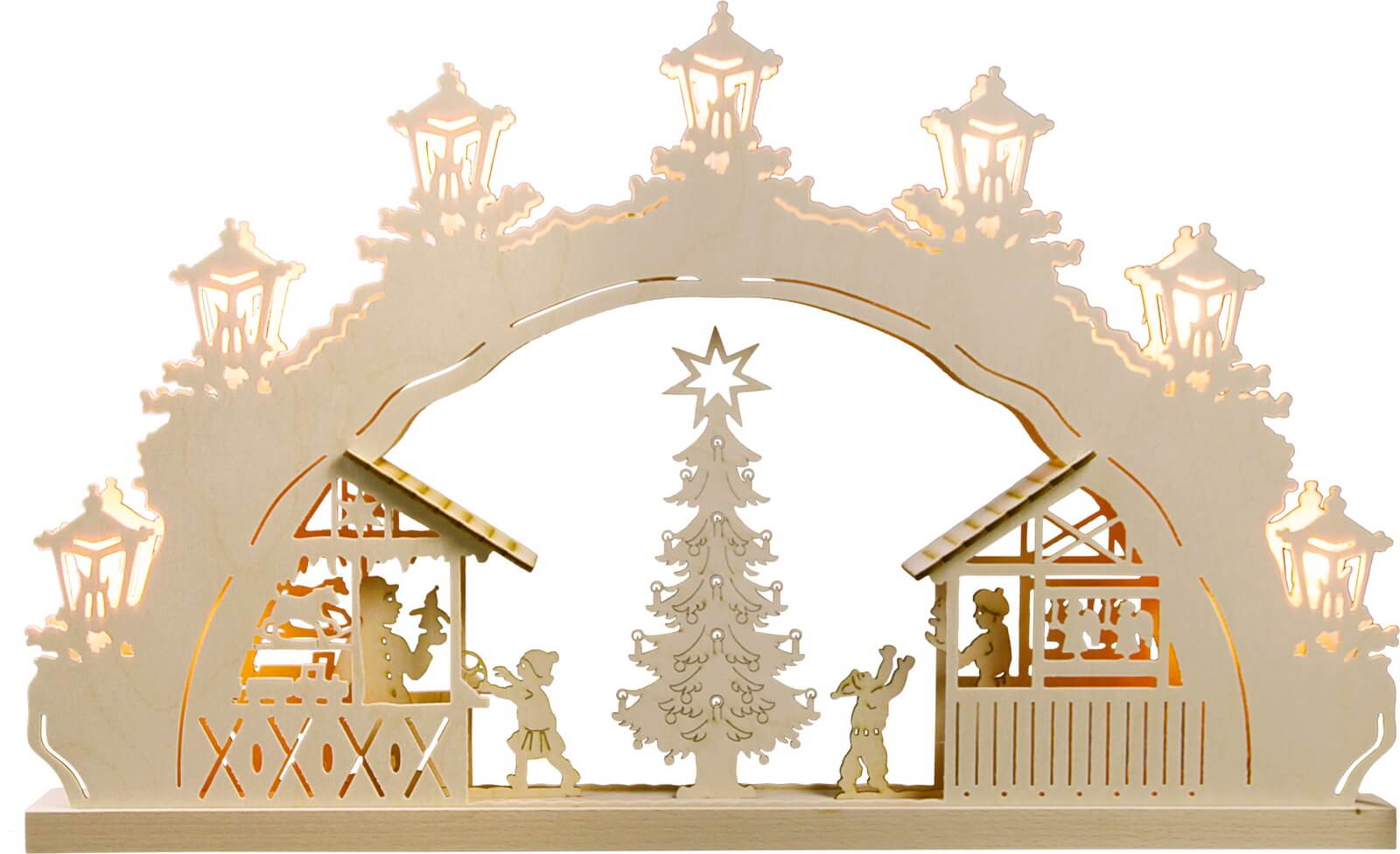 Candle arch Christmas market from Weigla