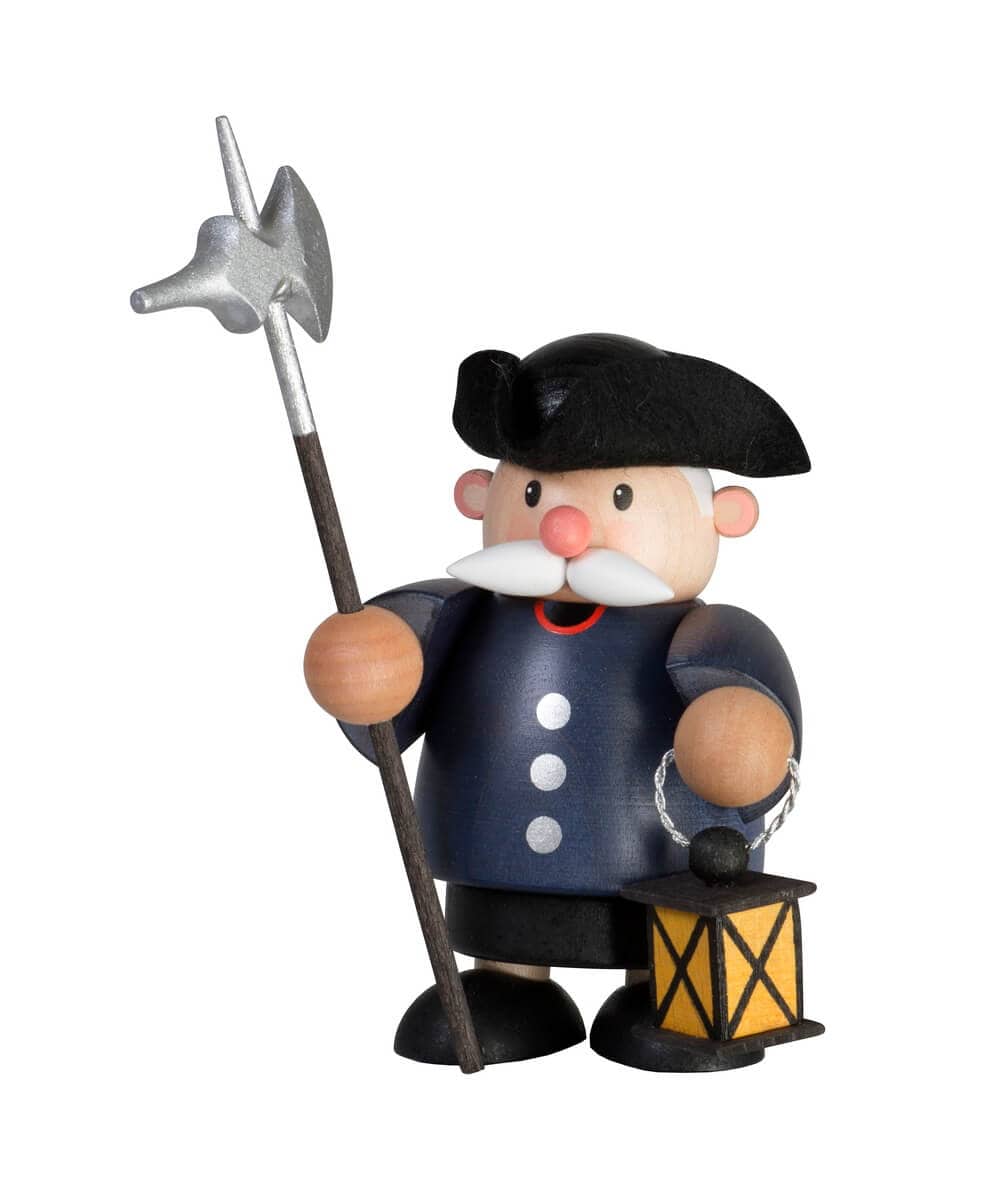 Smoking man night watchman, 13 cm by KWO