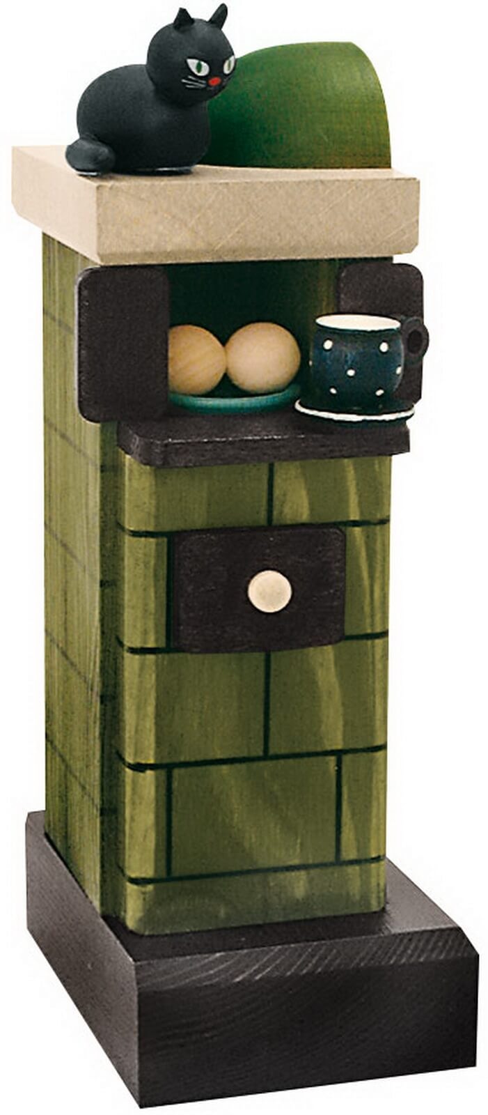 Smoking man tiled stove, 20 cm by KWO