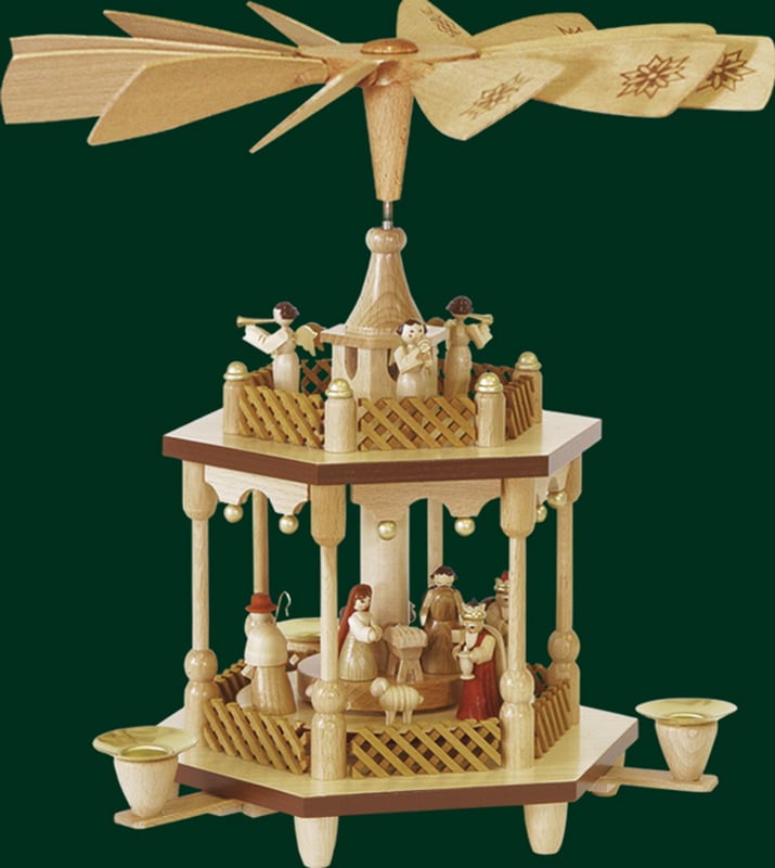 Weihnachtspyramide Christi Geburt, 1 - stöckig, 32 cm von Richard Glässer_Bild2
