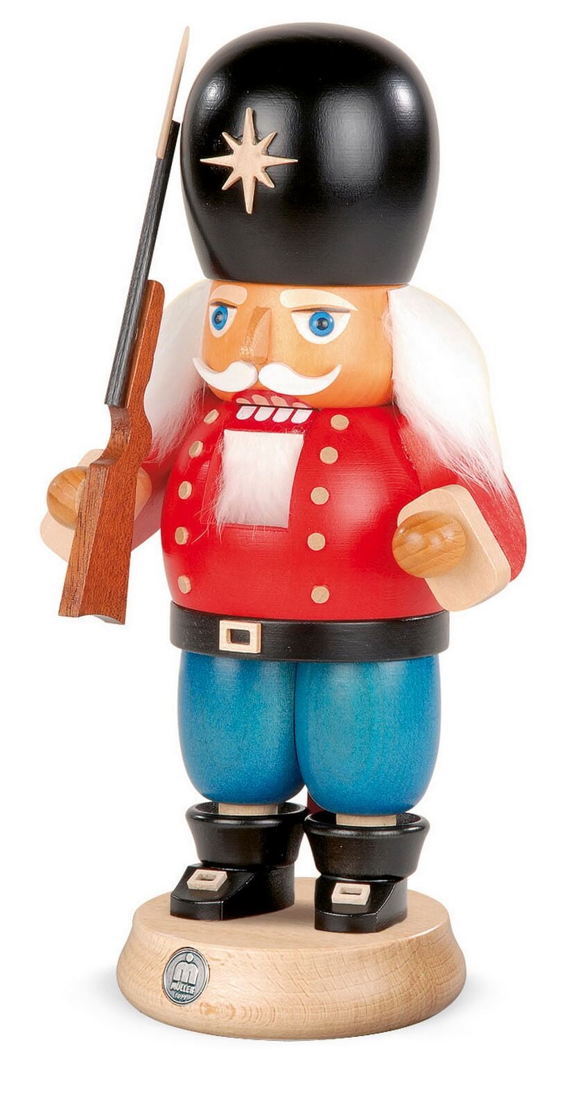 Nutcracker soldier, 23 cm, coloured by Müller Kleinkunst