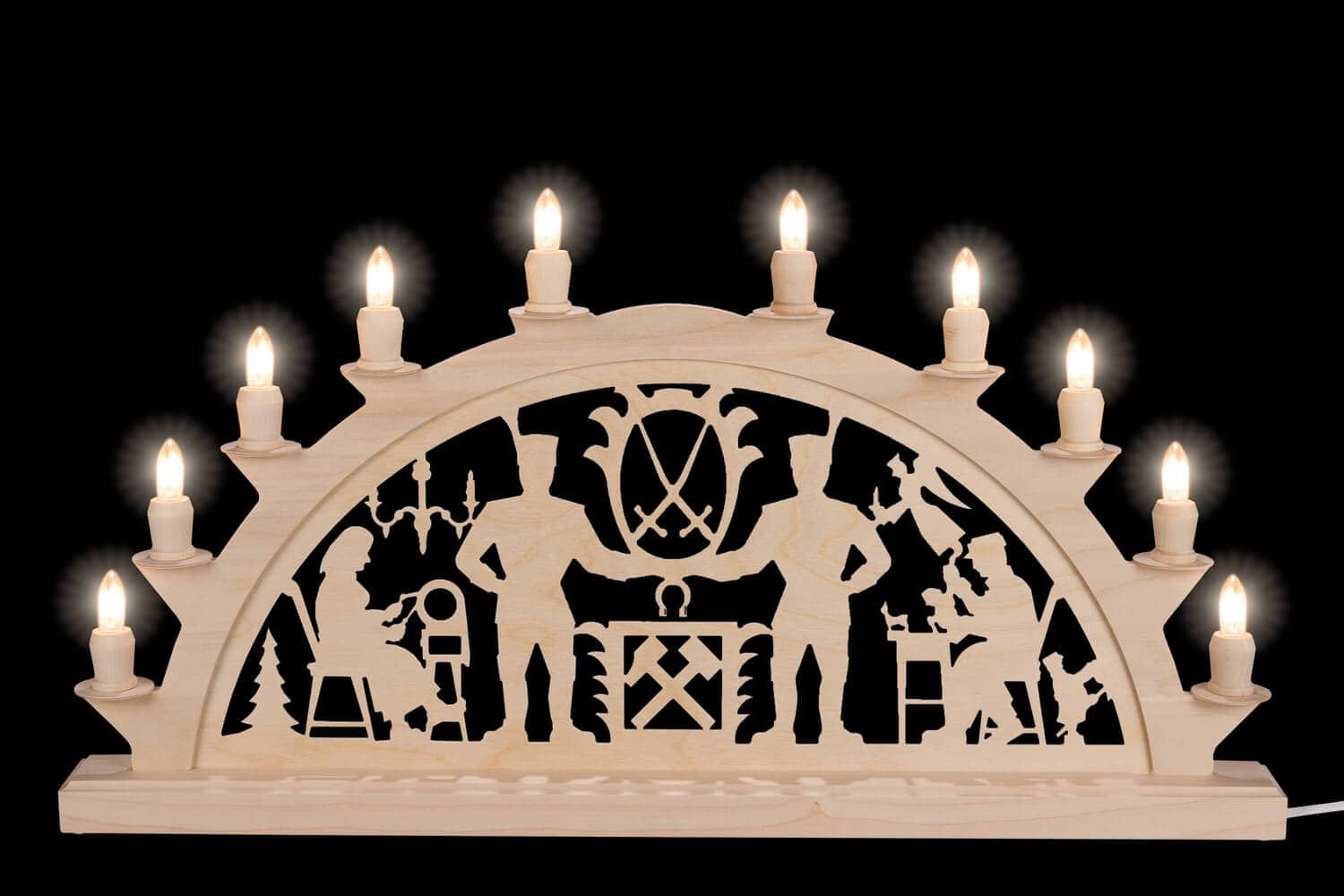 Candle arch Schwarzenberger with 10 candles by SEIFFEN.COM_1