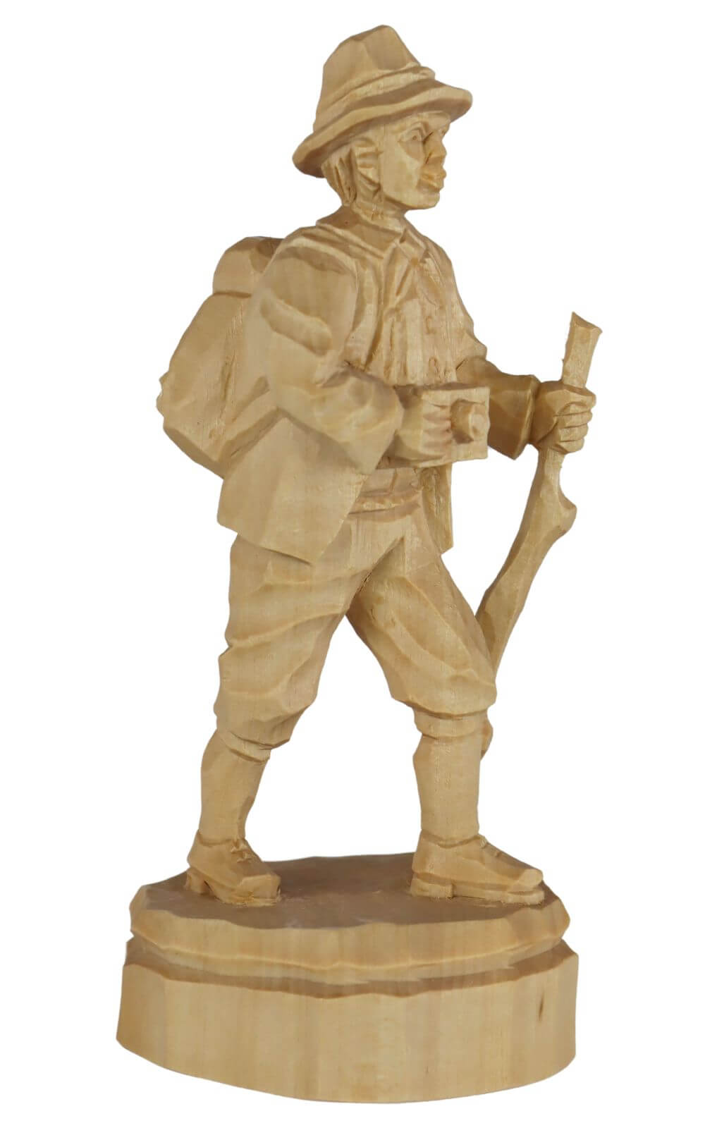 Hiker, carved, natural, 25 cm by Schnitzkunst aus dem Erzgebirge_1