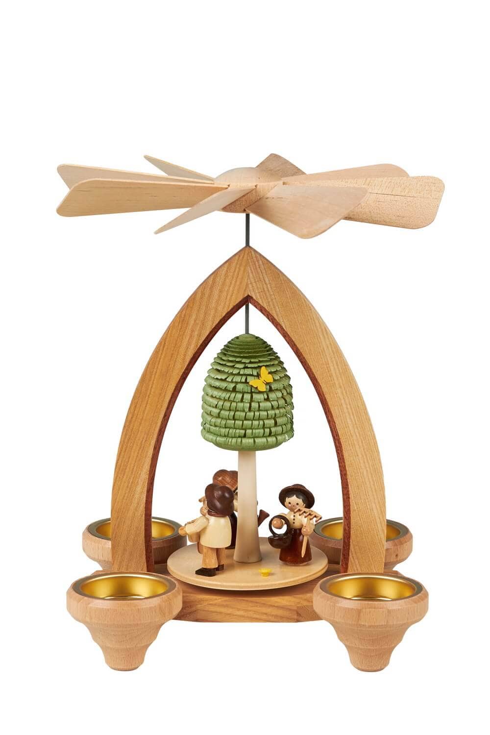 Tea light pyramid spring garden, 26 cm by Heinz Lorenz_pic1