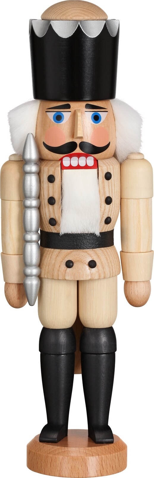 Nutcracker King, nature, 29 cm by Seiffener Volkskunst eG