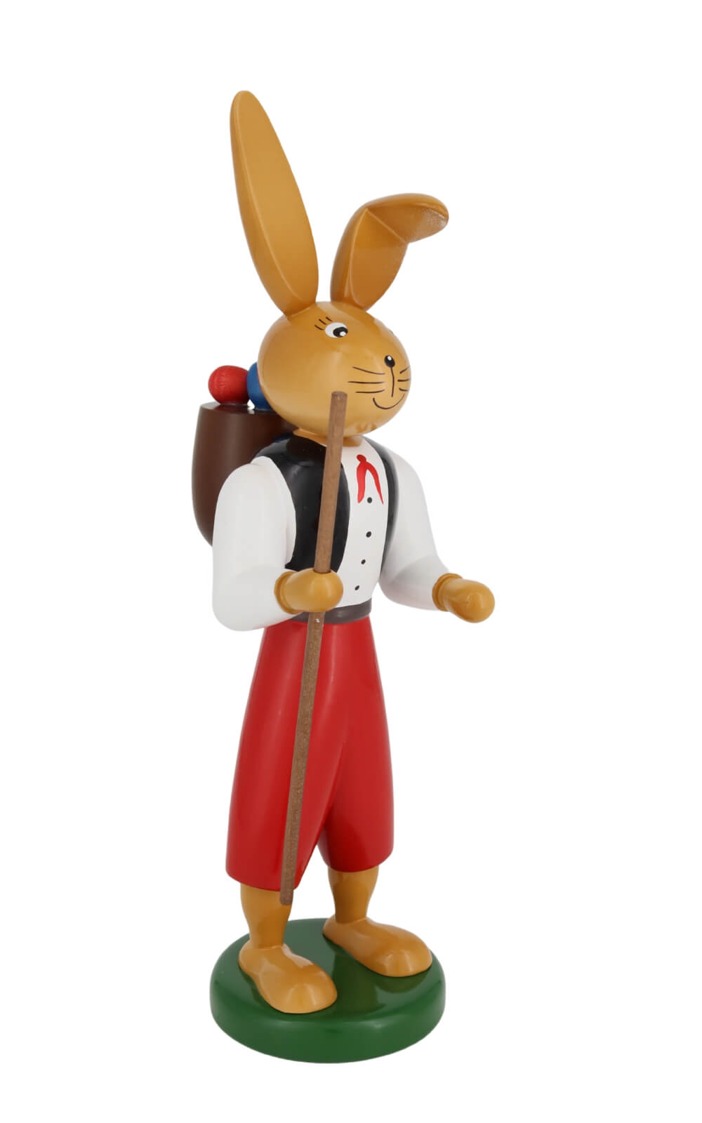Easter bunny wandering boy, 27 cm by Holzkunst Gahlenz