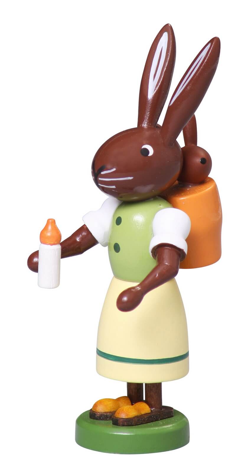 Easter bunny with basket, 9 cm by Thomas Preißler