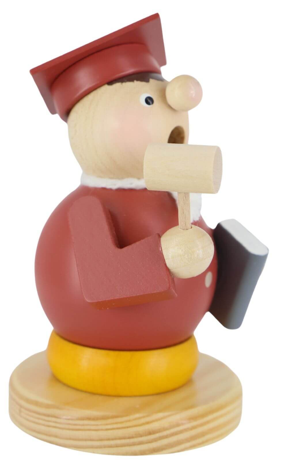 Smoking man judge Friederich with law book, 11 cm by Ralf Zenker_2