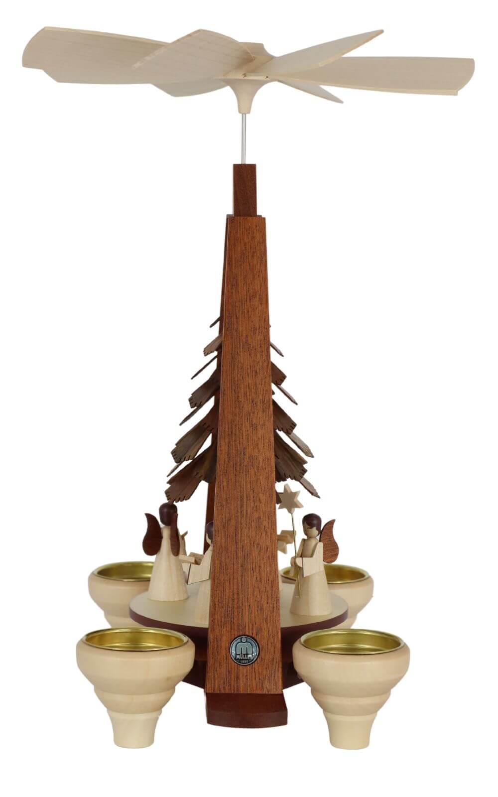 Christmas pyramid with angel, 29 cm by Müller Kleinkunst_2