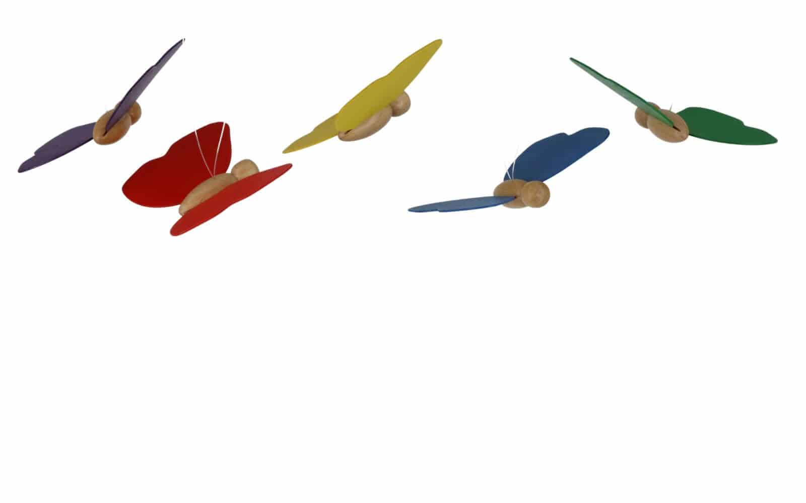 Butterflies to hang up, 5 pieces in a set, coloured by Ebert GmbH_5