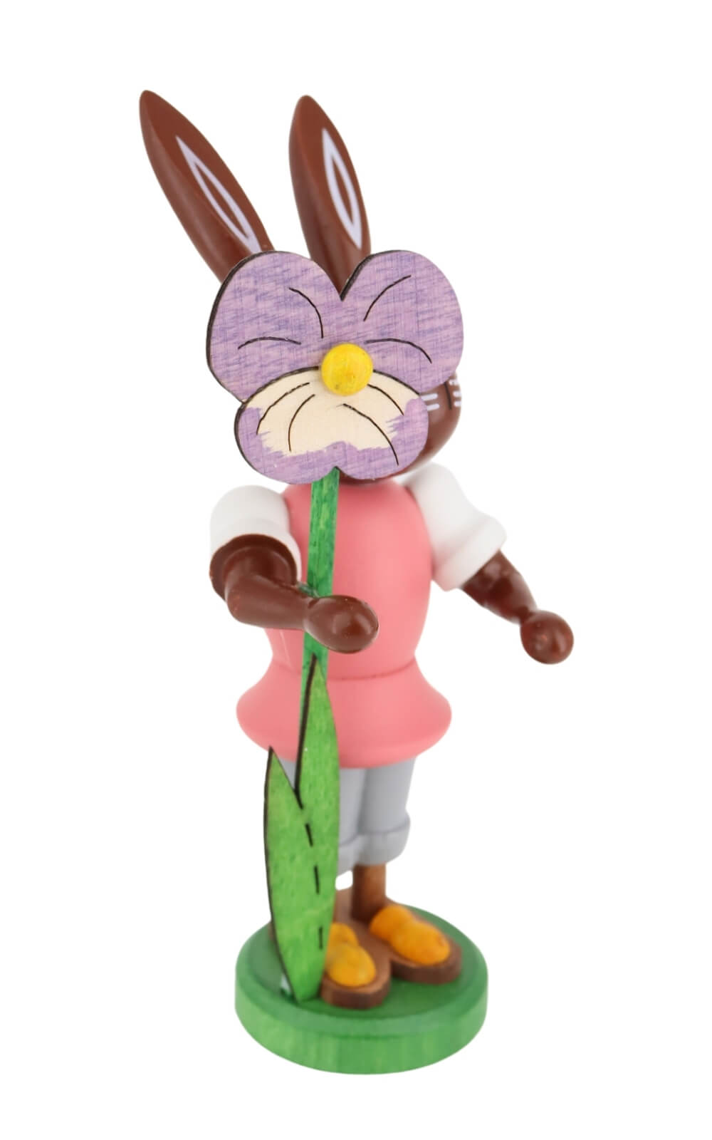 Easter bunny with pansies, 9 cm (6.54 inch) by Thomas Preißler_3