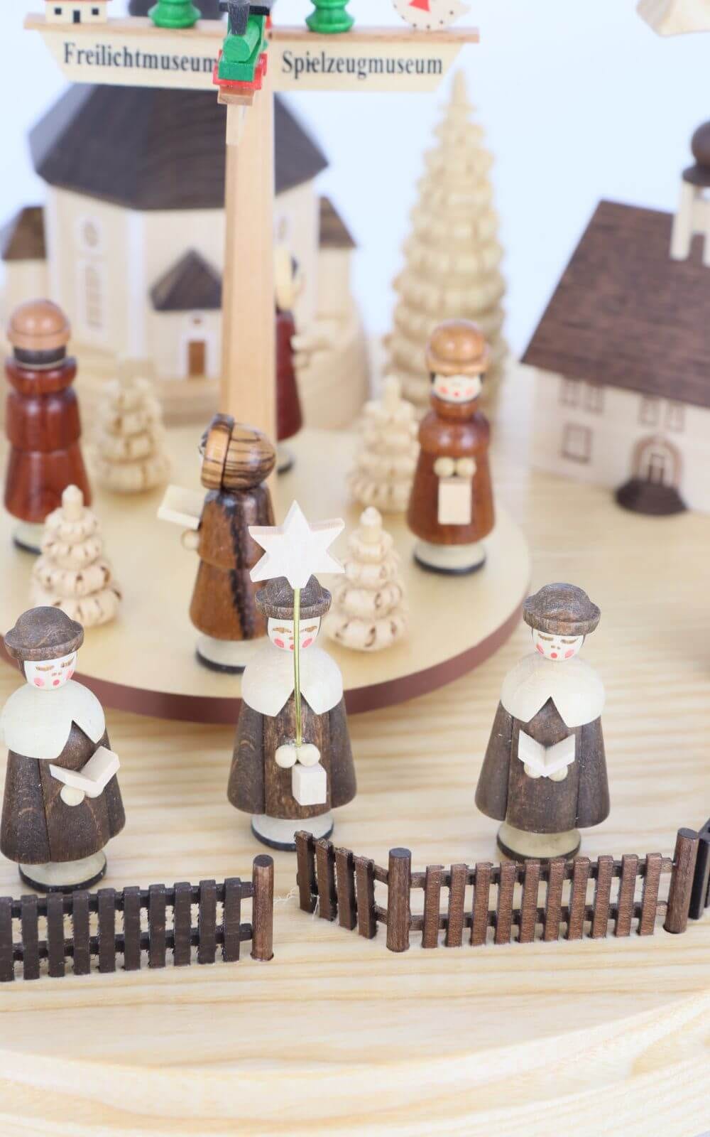 Christmas pyramid Seiffen village, 1 - storey, 36 cm by Müller Kleinkunst_2