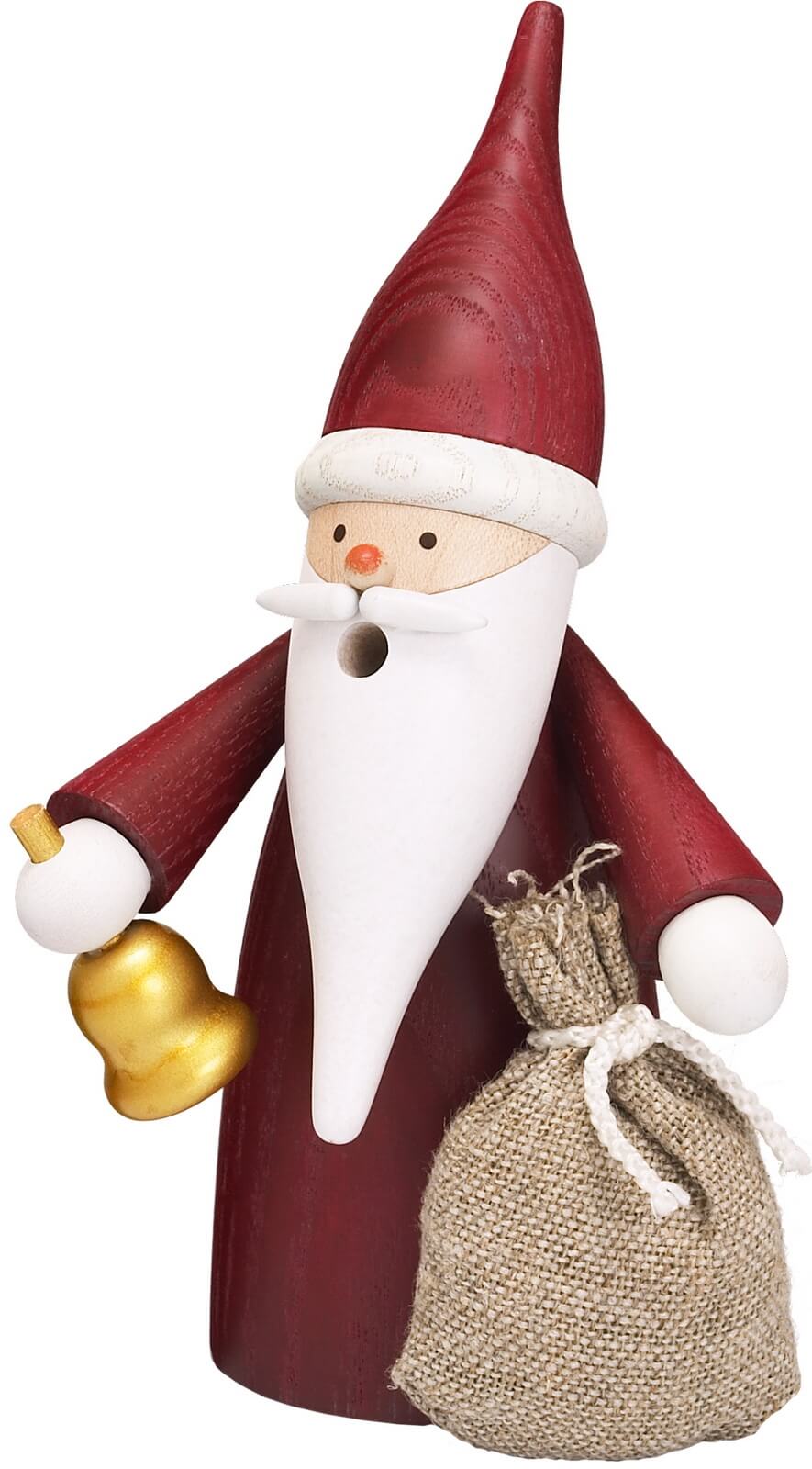 Smoking man Christmas gnome, 16 cm from Seiffener Volkskunst eG