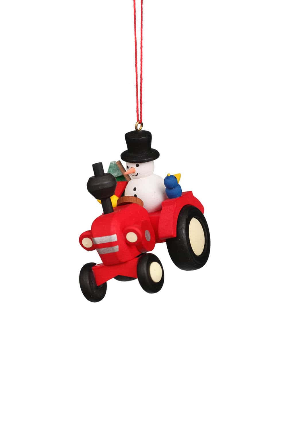Christmas tree decoration tractor with snowman, 1 piece by Christian Ulbricht