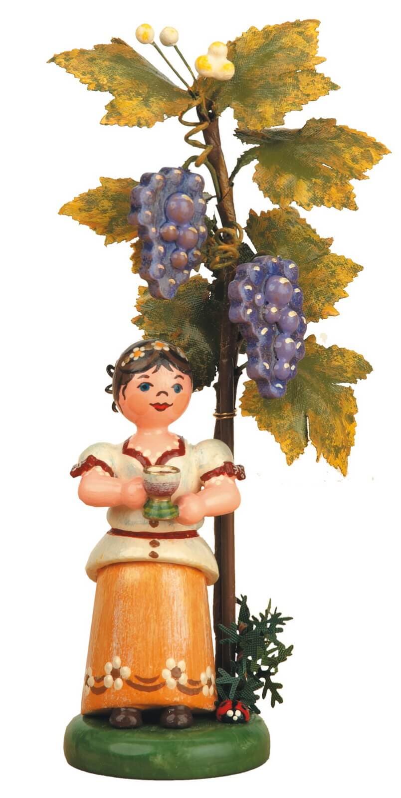 Flower child autumn child wine, 13 cm by Hubrig Volkskunst