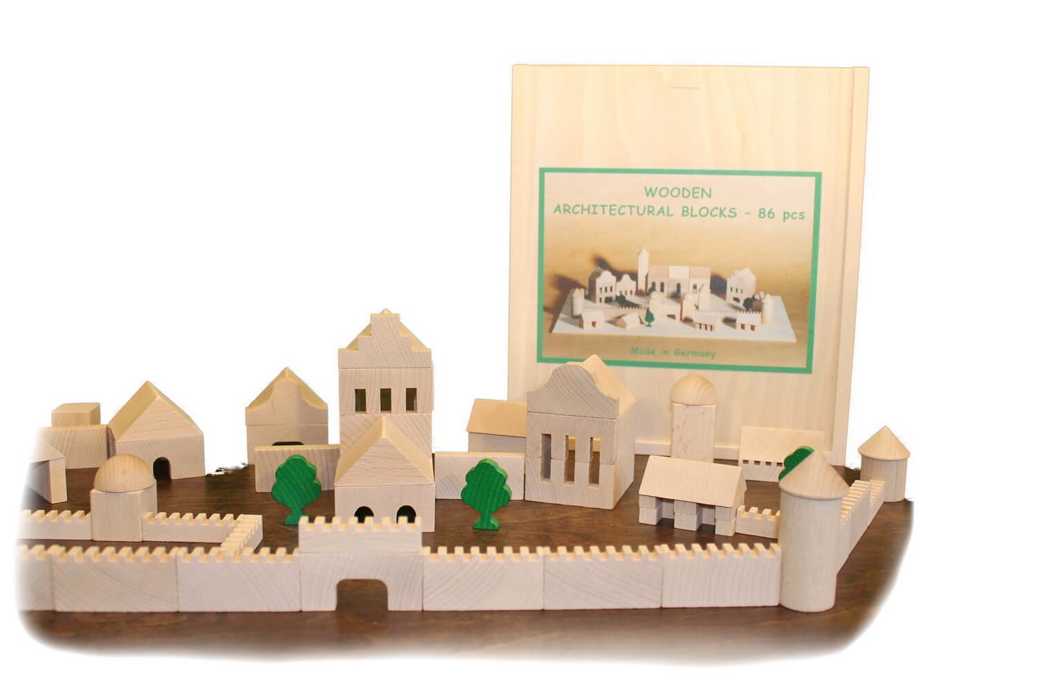 Architecture kit with 86 building blocks by Ebert GmbH