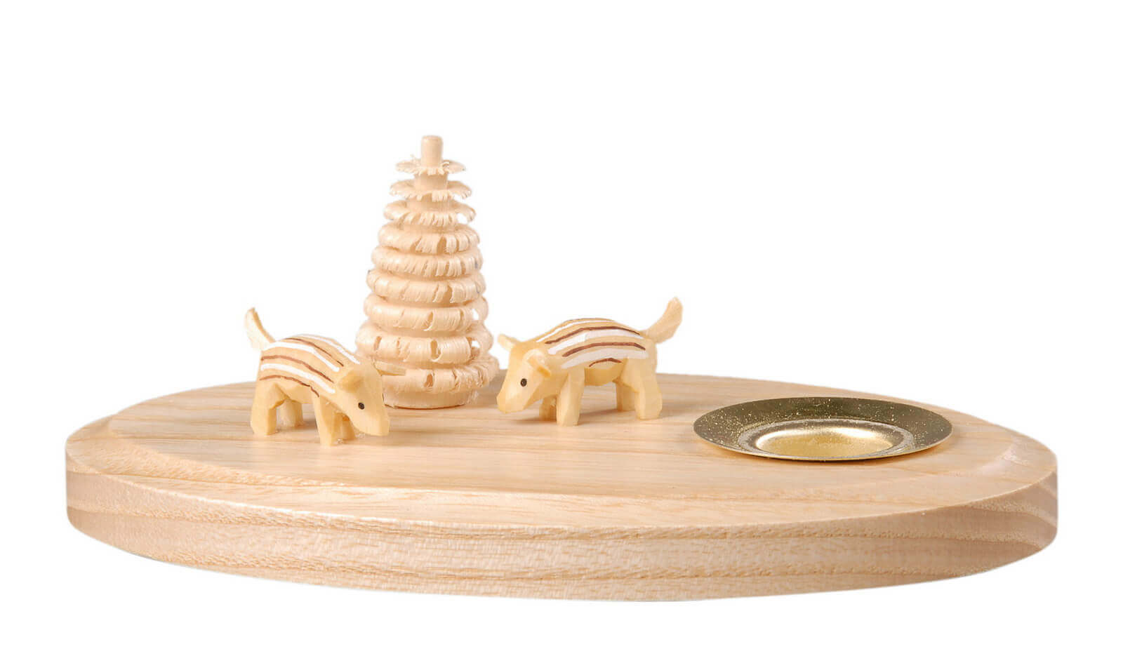 Candlestick with 2 freshlings, 11 cm by Albin Preißler