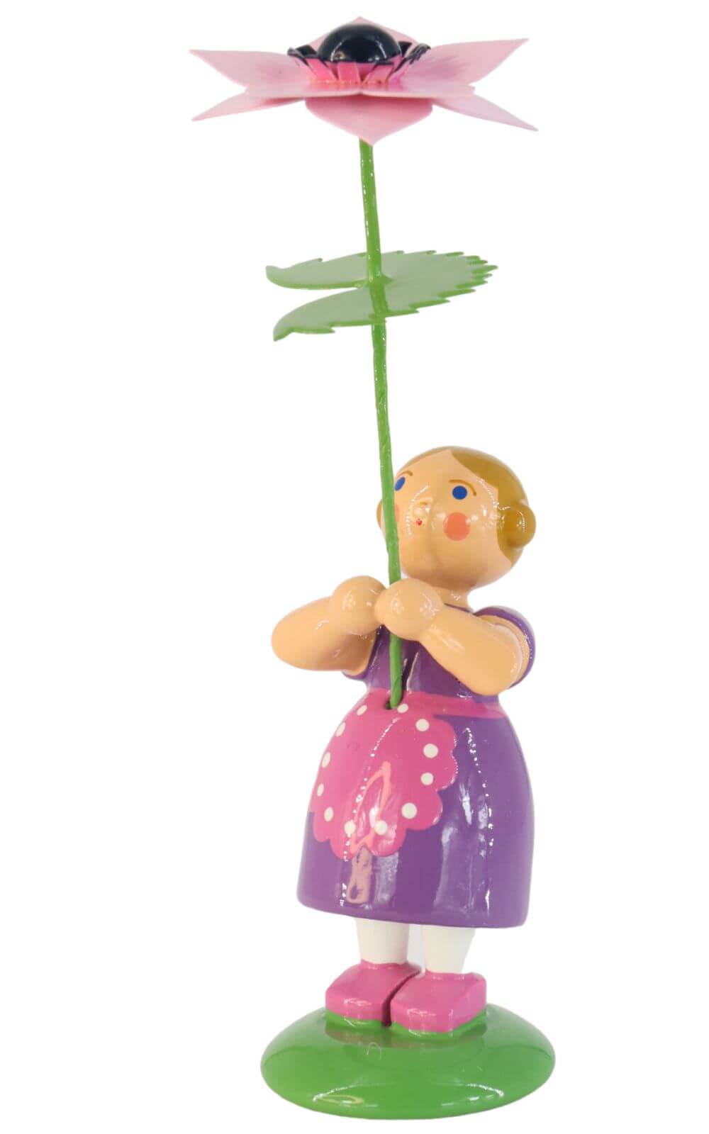 Flower girl with summer anemone, 12 cm by HODREWA Legler