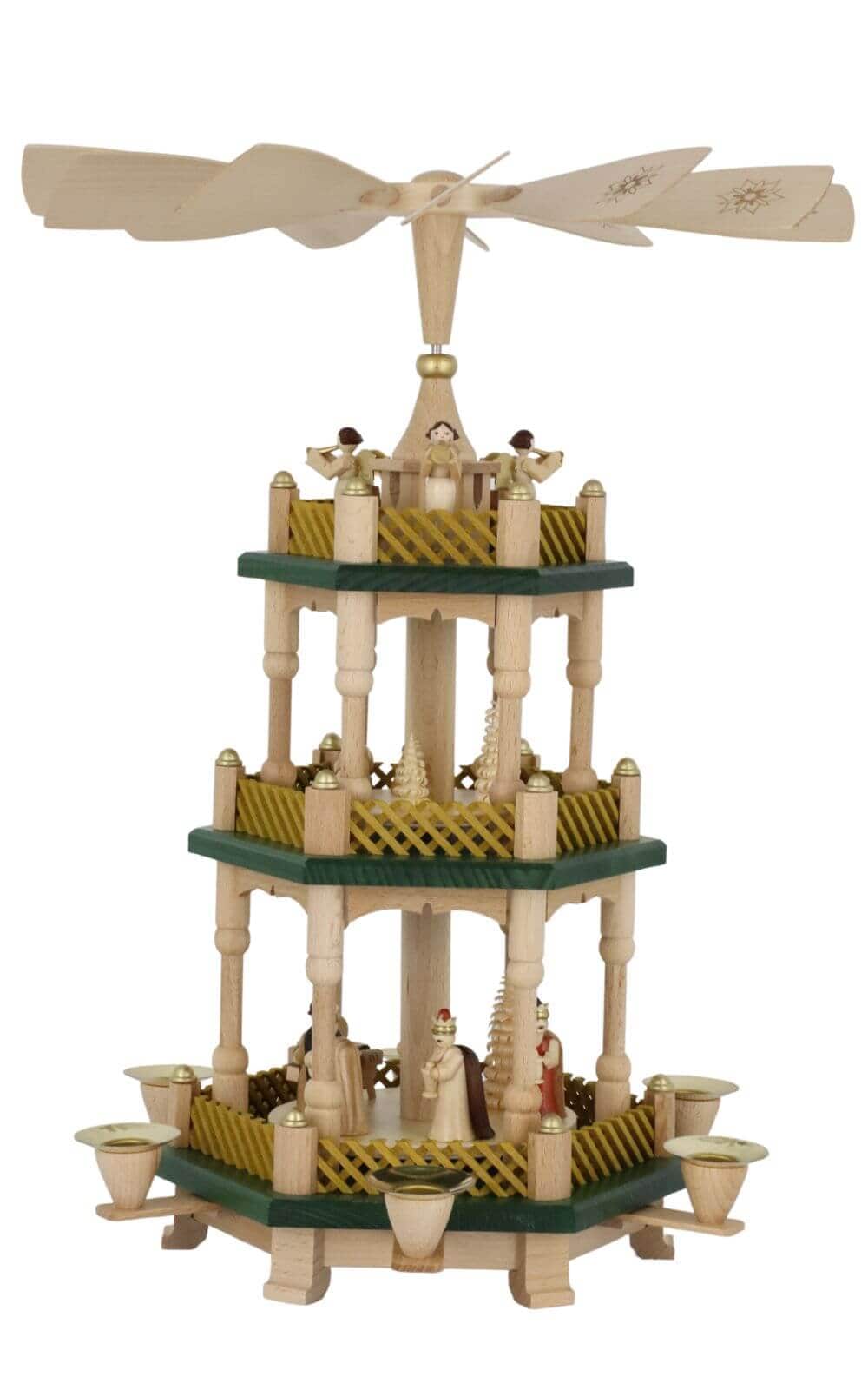 Christmas pyramid Nativity, natural, 40 cm by Richard Glässer_2
