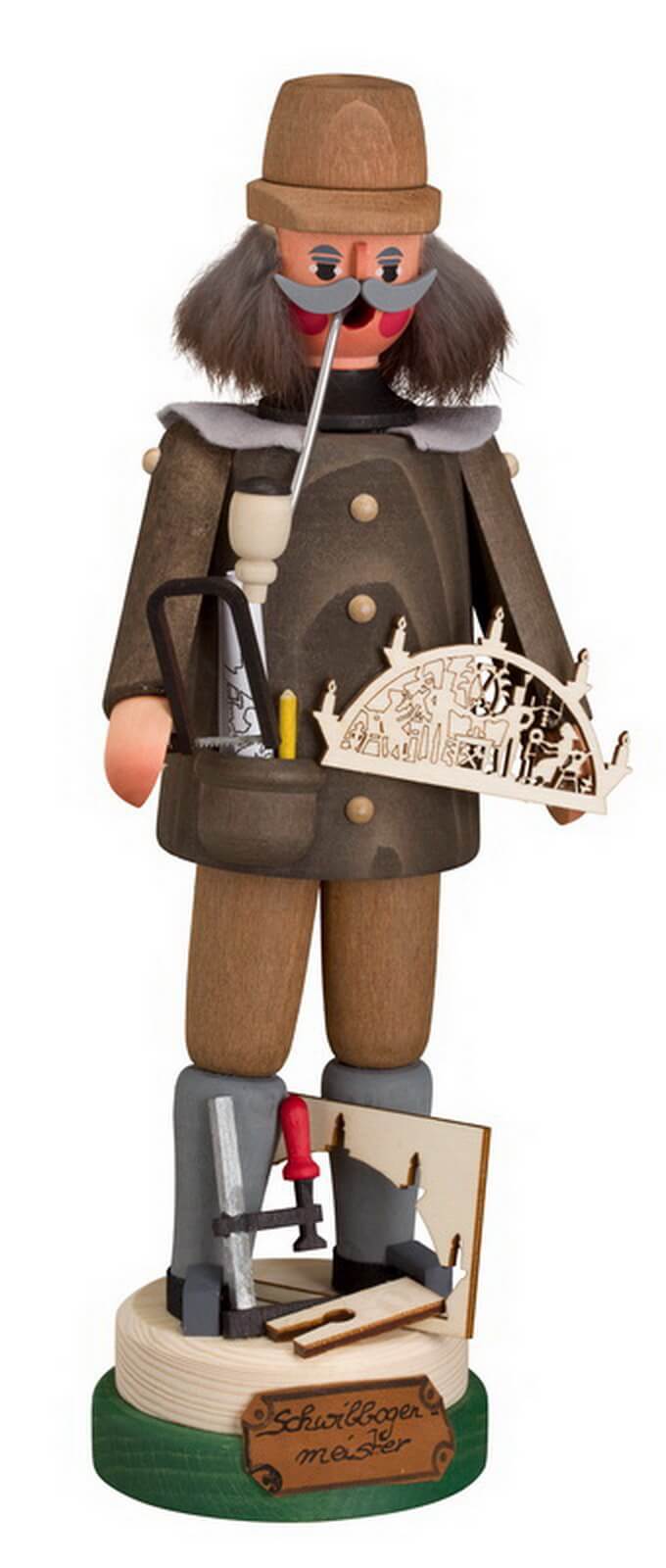 Smoking man Schwibbogenmeister by Karl Werner
