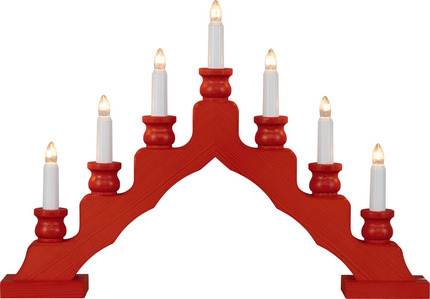 LED Candle arch Trendy Swede, 48 cm, red from Weigla