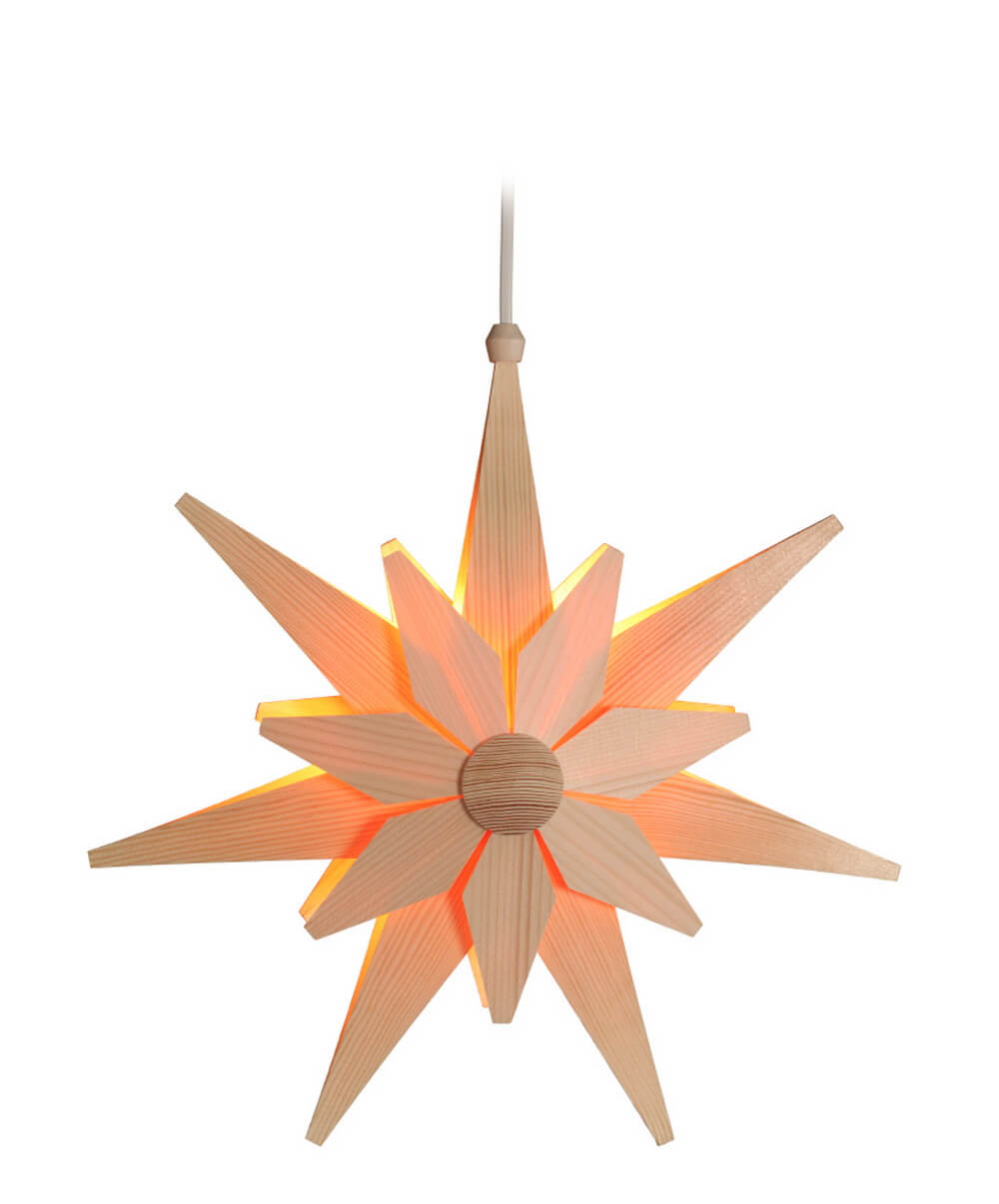 Double Christmas star, electrically illuminated by Eckert