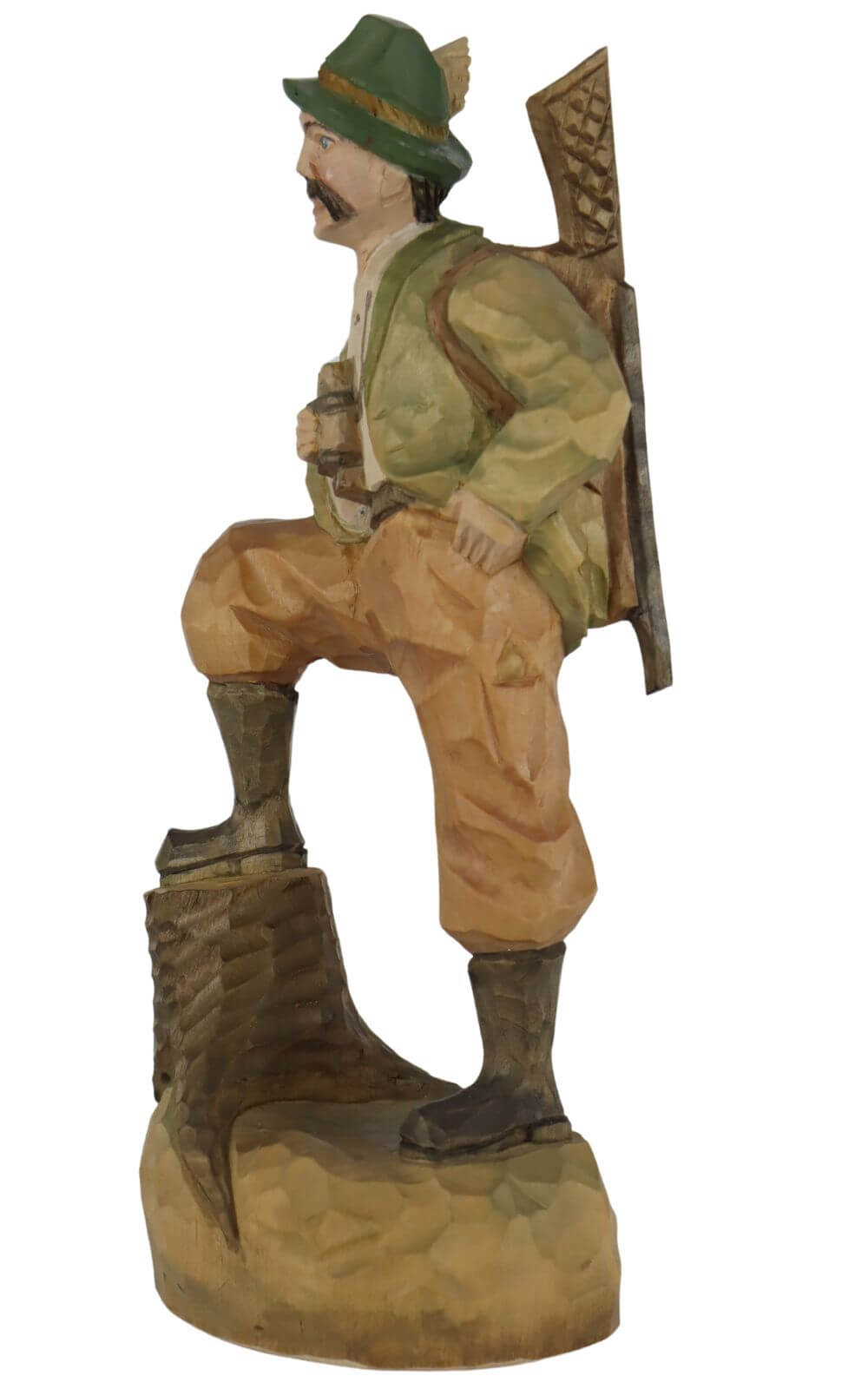 Forester, carved, 12 cm, colored by Schnitzkunst aus dem Erzgebirge_1
