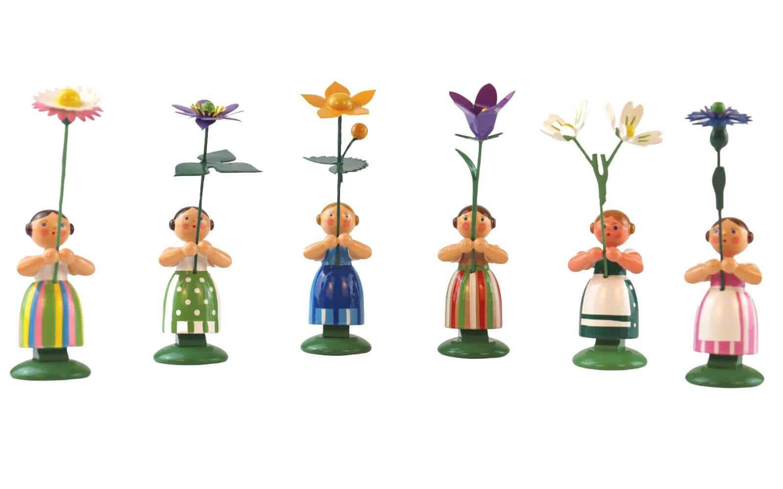 Meadow flower girls, 12 cm, 6 pieces by HODREWA Legler